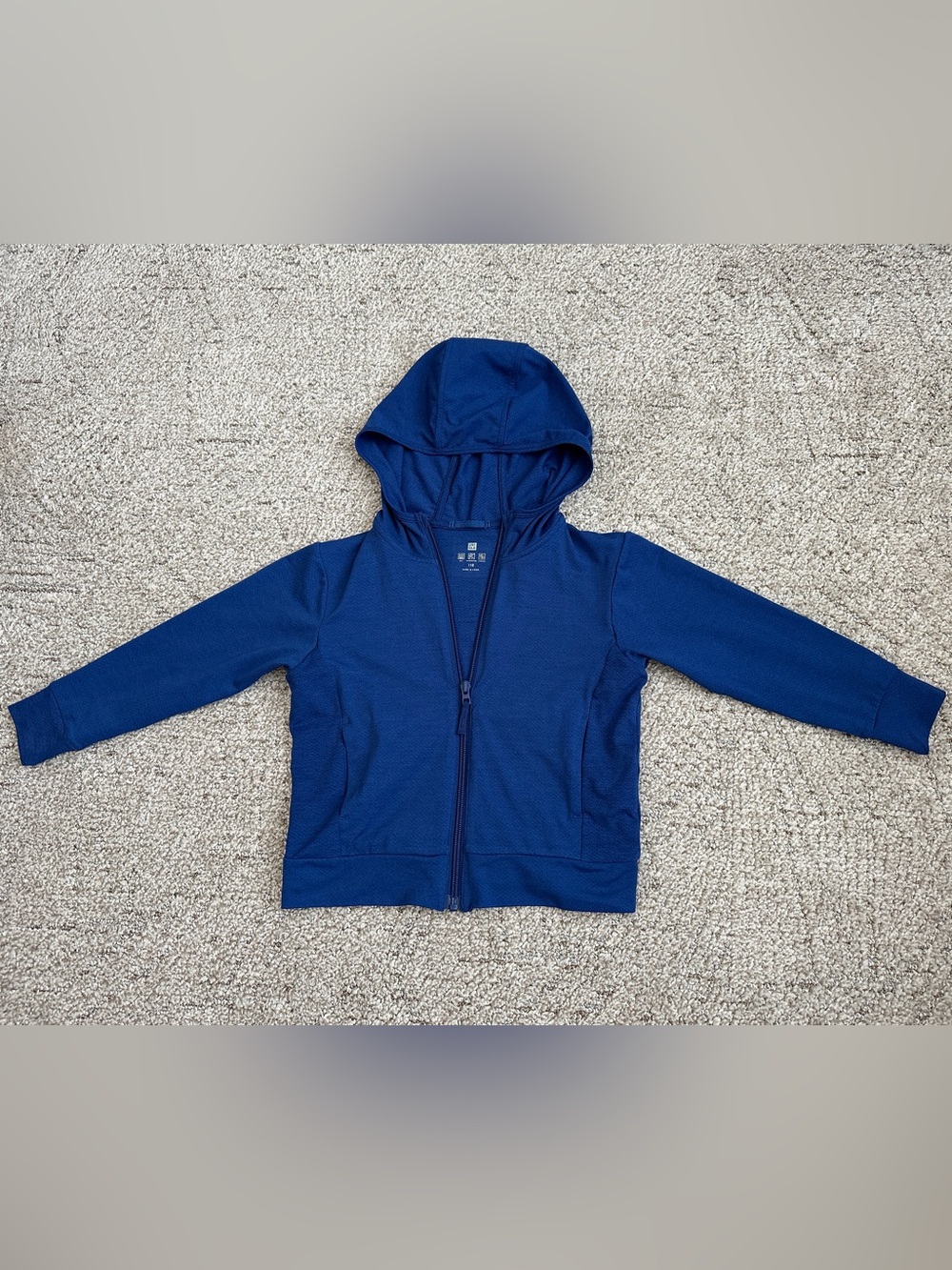 Kids Hooded Zip Jacket - Blue